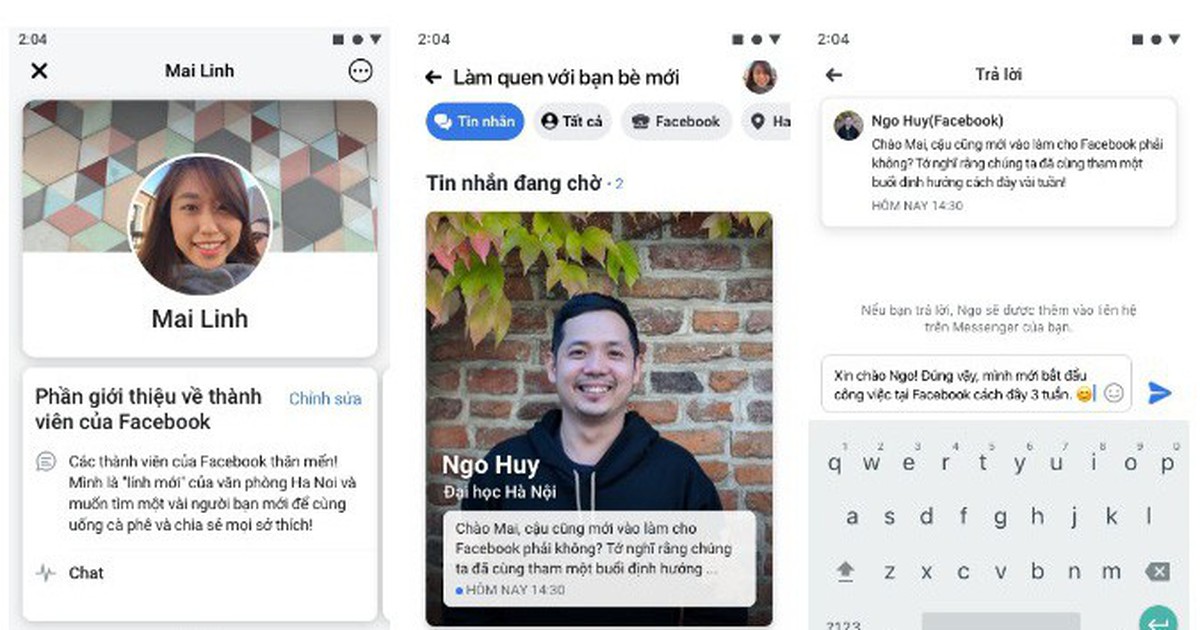 Việt Nam là 1 trong 2 nước đầu tiên Facebook thử nghiệm ‘gặp gỡ bạn mới’