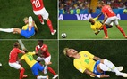 Neymar 'ngã sấp, ngã ngửa’ nhiều nhất tại World Cup 20 năm qua