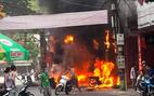 3 cửa hàng bán xe máy, loa, tivi ở Vĩnh Phúc bị lửa thiêu rụi