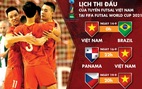 Lịch thi đấu của Việt Nam tại FIFA Futsal World Cup 2021