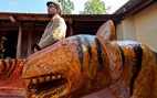 Nghệ nhân Việt chạm khắc 2.022 con hổ lên báo nước ngoài