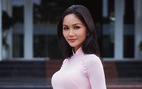 Hoa hậu H'Hen Niê: 'Ráng thức xem World Cup dù đi làm mắt hơi... 'gấu trúc' chút xíu'
