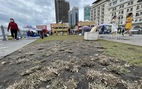 Hậu lễ hội 'Không gian văn hóa ẩm thực', thảm cỏ công viên bến Bạch Đằng tan hoang