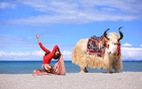Ảnh cô gái Việt tập yoga ở Tây Tạng đẹp ngất ngây