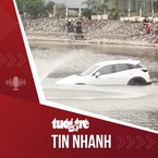 Tin tức tối 19-4: Ô tô mất lái lao xuống hồ, tài xế mở cửa xe giơ tay kêu cứu