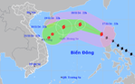 Bão Man-yi vào Biển Đông, trở thành cơn bão số 9