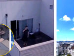 Tiếp tế giấy vệ sinh bằng flycam thời cách ly xã hội
