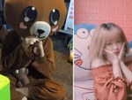 Cô gái mascot gấu 'nhẫn nhục' ăn 10 cây kẹo để khách trả tiền