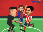 Luis Suarez và Diego Costa - song sát ‘vừa đá vừa cắn’ của Atletico Madrid