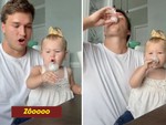 Ông bố dụ con uống thuốc siêu hài hước
