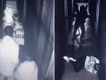 'Con ma' ngã sấp mặt khi hù dọa người