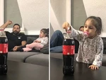 Bố tá hỏa khi được con gái giúp đỡ bỏ kẹo mentos vào Coca-cola