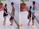 Cặp đôi cùng nhau nhảy dây trong tưởng tượng