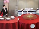 Nhân viên nhà hàng mất gần 'nửa ngày lương' khi xếp đĩa