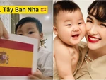 Con trai Hòa Minzy nhớ vanh vách quốc kỳ 19 nước