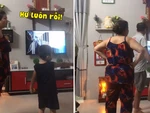 Hai chị em troll vỡ màn hình tivi khiến cả nhà hốt hoảng