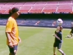Hình ảnh đẹp giữa Ronaldinho và Messi qua thời gian