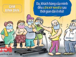 Phòng tập gym khóc thét