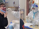 Nữ bác sĩ phì cười trước khẩu trang bá đạo của chàng trai