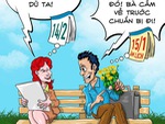 Valentine và hoa cúc