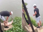 Cần thủ tiếc ngẩn ngơ khi để sổng cá khủng