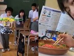 Cách học sinh Nhật Bản ăn vụng trong giờ học