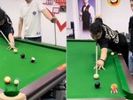 Những cú đánh bida lỗ tấu hài của cao thủ Trung Quốc