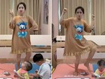 Mẹ bỉm sữa lầy lội khi ở nhà trông con