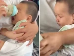 Mẹ bỉm sữa mãi tám chuyện khi cầm bình cho con bú