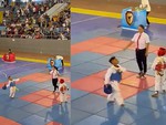 Võ sĩ nhí ăn mừng kiểu 'bố đời' trước mặt đối thủ