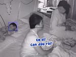 Chồng giữa đêm giật mình thức giấc khi không thấy con đâu
