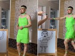 Bố cam chịu đứng làm người mẫu cho con trai tập vẽ (P2)