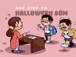 Học sinh và Halloween sớm