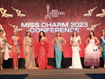 Dàn hoa hậu quốc tế 'đi vài đường' tại họp báo khởi động Miss Charm 2023
