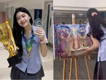 Ảnh vui sao Việt 2-12: Con gái Quyền Linh đoạt giải nhất cuộc thi vẽ tranh