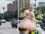Cảnh sát tốt bụng diễu hành dàn mô tô khủng hộ tống cô bé 7 tuổi mắc ung thư