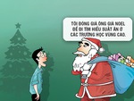 Ông già Noel đi vi hành trường học