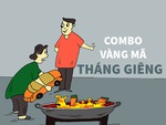 Combo vàng mã tháng giêng năm Quý Mão