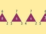 Câu đố điền số vào tam giác