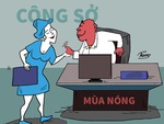 Công sở mùa nắng nóng