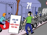 Vỉa hè và mối tình tay ba