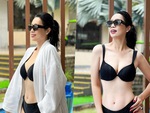 NSƯT Trịnh Kim Chi lại 'đốt mắt' với bikini ở tuổi 51