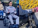 Giới trẻ Trung Quốc 'đu trend' ngồi xe lăn điện