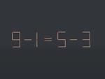 Thử tài IQ: Di chuyển một que diêm để 9-1=5-3 thành phép tính đúng