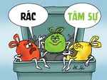 3 bịch rác tâm sự thầm kín