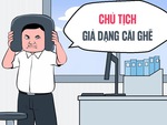 Sếp cải trang thành cái ghế để theo dõi nhân viên