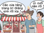 Không khí Giáng sinh và không khí... đào đường