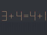 Thử tài IQ: Di chuyển một que diêm để 3+4=4+1 thành phép tính đúng
