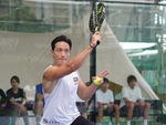 Ông xã Hồ Ngọc Hà cơ bắp cuồn cuộn ở giải quần vợt lồng quốc tế