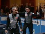 Quyết Chiến và Phương Vinh vui sướng khi vô địch billiard đồng đội thế giới